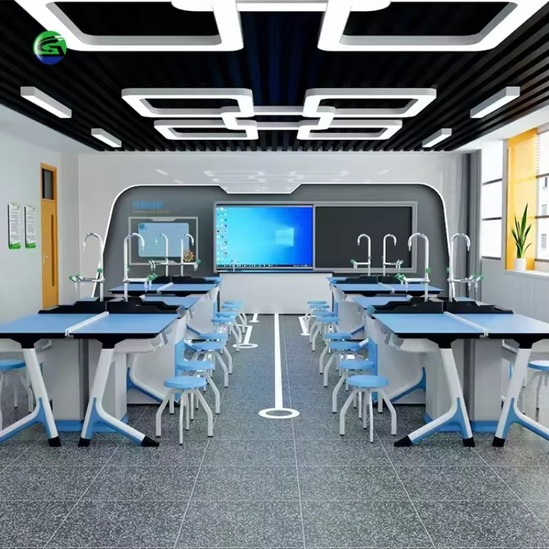 Medical Lab Center - Modern stalen school laboratoriummeubilair experimenteerplatform voor