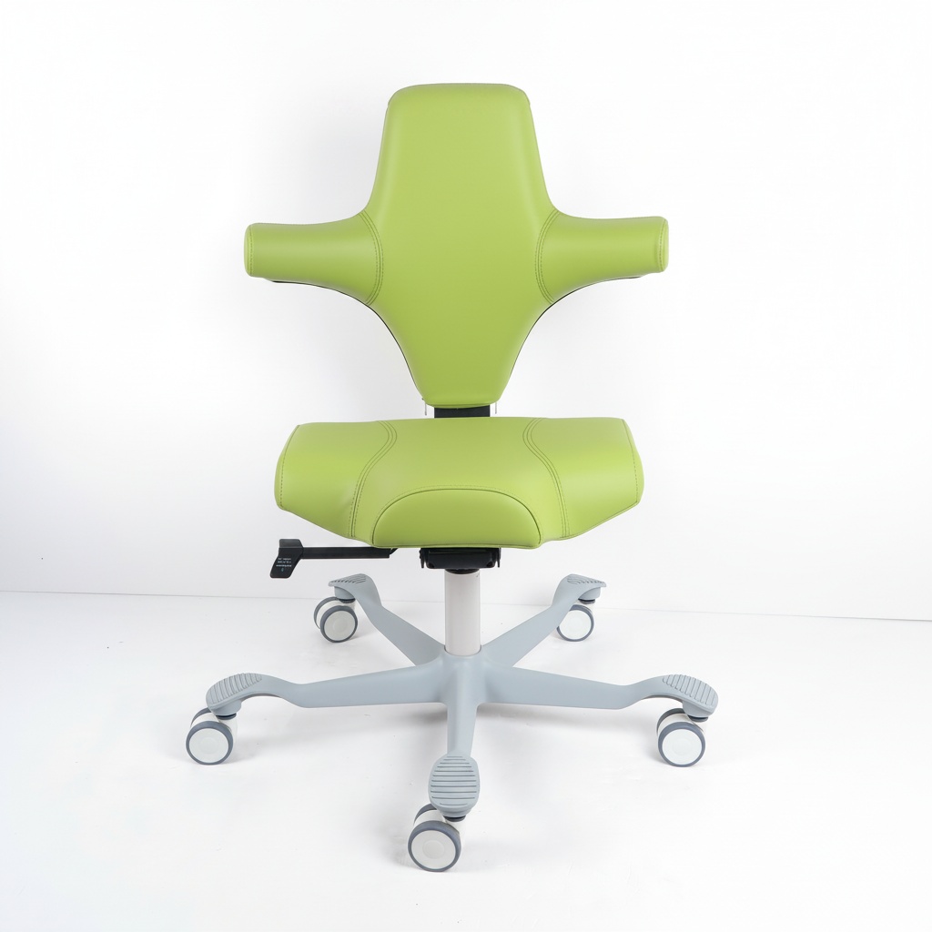 Medical Lab Chair - Ergonomische zadelkruk, medisch PU-leer 430-570 mm,