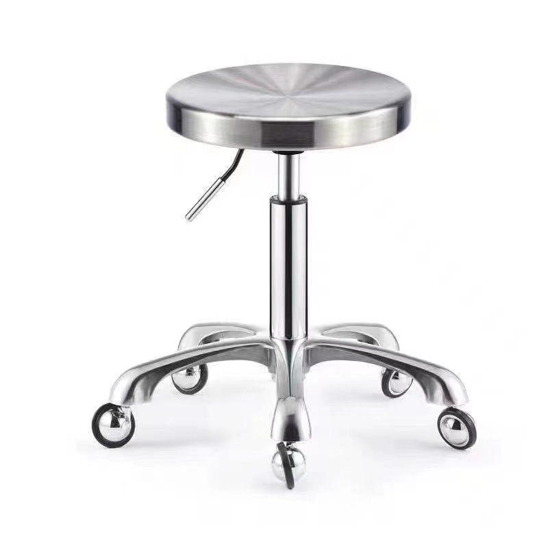 Medical Lab Chair - Professionele salonkruk van roestvrij staal, hydraulisch
