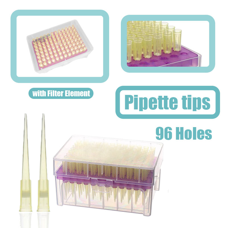 Lab Pipette Tip - 200ul 96 gaten Plastic Pipet Tip